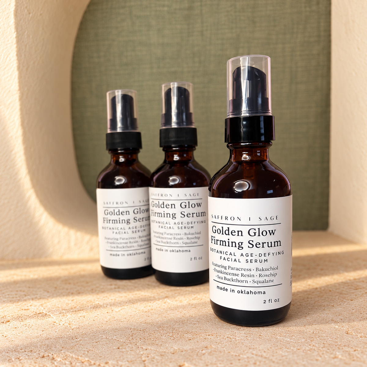 Golden Glow Firming Facial Serum